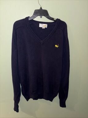 Vintage Masters Augusta National Men's Sweater Amen Corner Size XL Navy